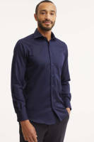Michaelis slim fit overhemd donkerblauw
