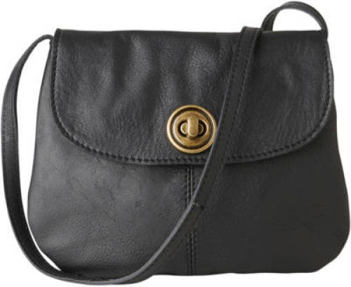 PIECES leren crossbody tas PCTOTALLY