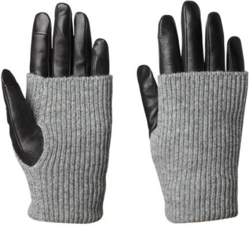 Markberg leren handschoenen zwart