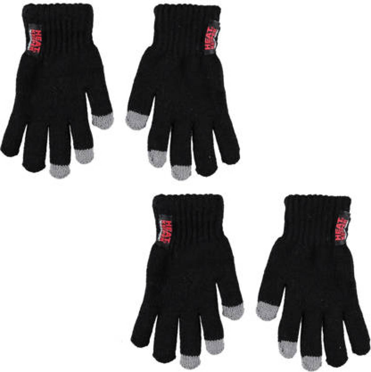 Heatkeeper thermo handschoenen - set van 2 zwart