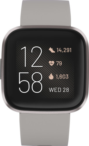 Fitbit Versa 2 smartwatch Grijs AMOLED 3,55 cm (1.4 ) zonder opslag