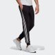 adidas Performance fleece joggingbroek zwart/wit
