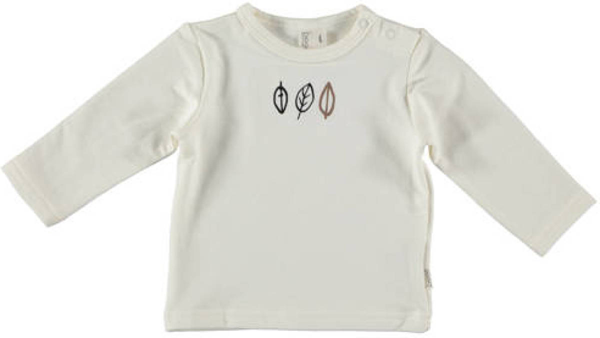 B*E*S*S baby longsleeve met printopdruk ecru