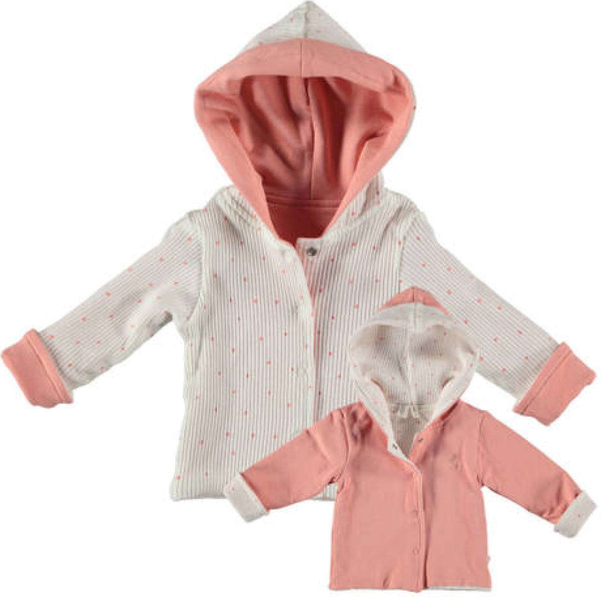 B*E*S*S reversible vest roze/ecru