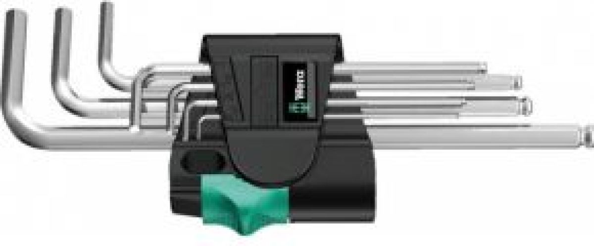 Wera 950/9 Hex-Plus 1 L-shaped hex key set Metrisch 9 stuk(s)