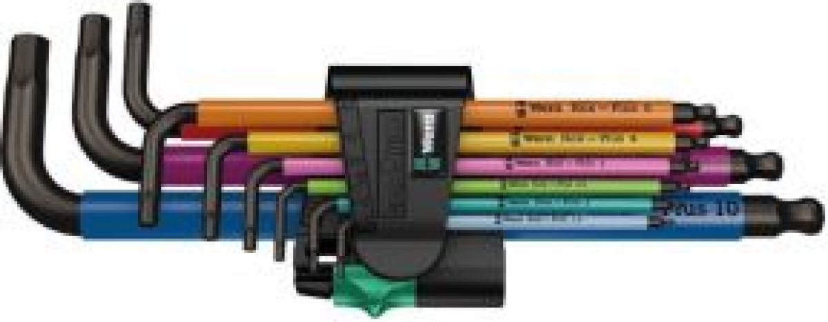 Wera 05022669001 inbussleutel L-shaped hex key set Metrisch 9 stuk(s)