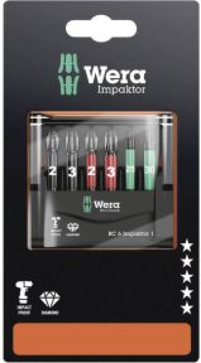 Wera Bit-Check 6 Impaktor 1 SB