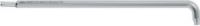 Wiha Stiftsleutel Torx® Kogelkop Met Kort Been. Titaanzilver  (40977) T40 X 210 mm. 24.1 mm
