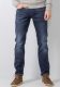 Petrol Industries regular fit jeans RUSSEL met riem 5803 dark faded