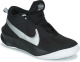 Nike Team Hustle D 10 sneakers zwart/wit/metallic zilver