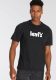 Levi's T-shirt met logo caviar