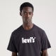 Levi's T-shirt met logo caviar