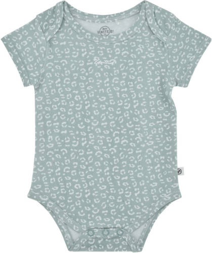 Born by Kiddo United romper mintgroen/witt