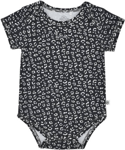 Born by Kiddo United romper antraciet/wit