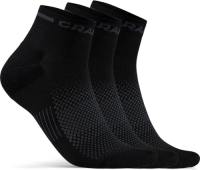 Craft Core Dry Mid sportsokken - set van 3 zwart