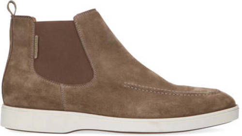 Manfield suède chelsea boots taupe