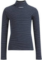 WE Fashion gestreepte top donkerblauw/wit