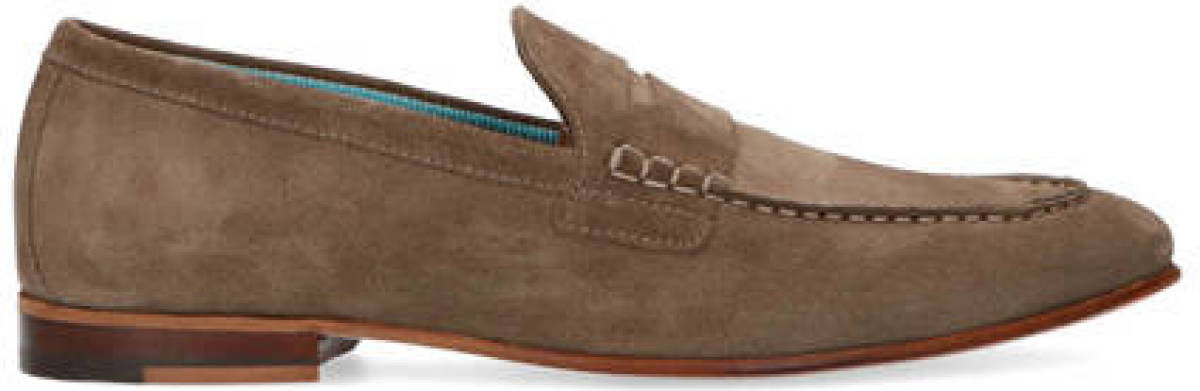 Manfield suède loafers taupe