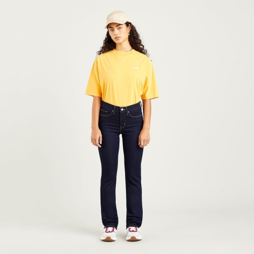Levi's 314 shaping straight high waist straight fit jeans darkest sky