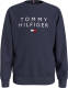 Tommy hilfiger sweater met logo donkerblauw