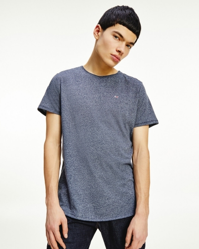 Tommy Jeans T-shirt Jaspe met biologisch katoen Twilight Navy
