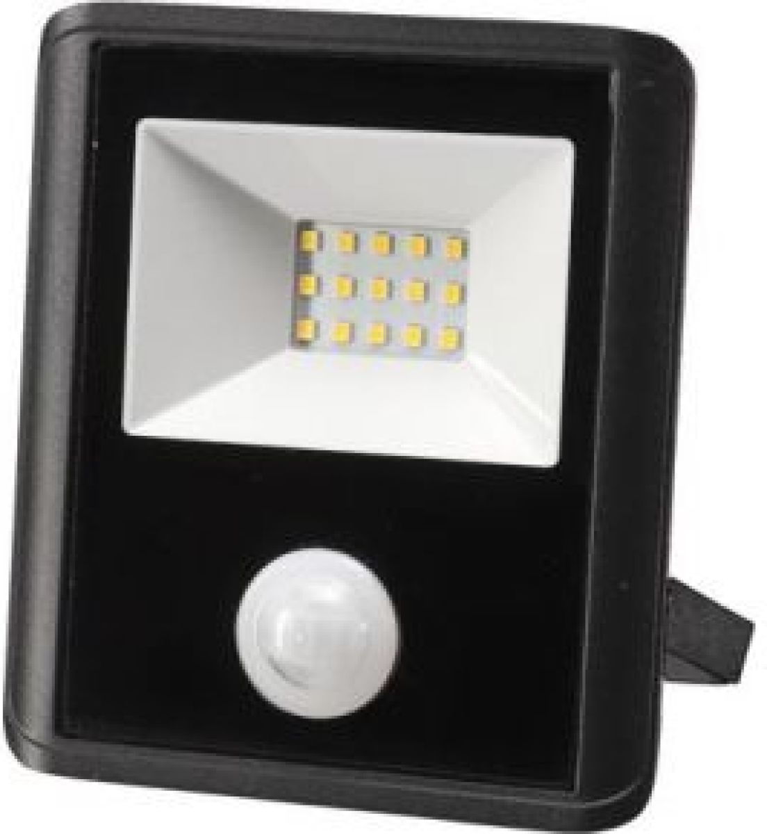 Perel Led-schijnwerper Voor Buitenshuis - 10 W. Neutraalwit - Zwart - Pir-sensor