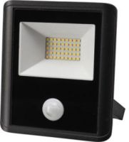 Perel Led-schijnwerper Voor Buitenshuis - 30 W. Neutraalwit - Zwart - Pir-sensor