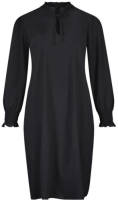 Plus Basics jurk van travelstof zwart