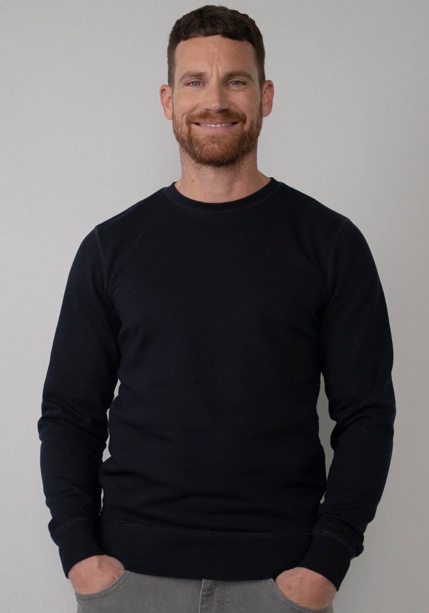 Petrol Industries gemêleerde sweater midnight navy