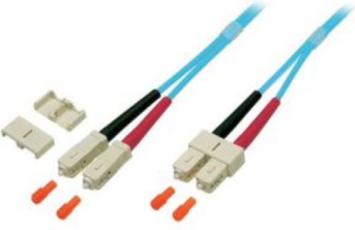 EFB Elektronik O7413.3 3m SC SC OM3 Turkoois Glasvezel kabel