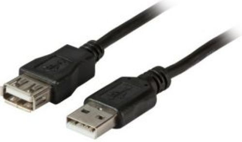 EFB Elektronik K5220SW.1 1m USB A USB A Mannelijk Vrouwelijk Zwart USB-kabel