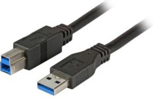 EFB Elektronik K5236.1 1m USB A USB B Mannelijk Mannelijk Zwart USB-kabel