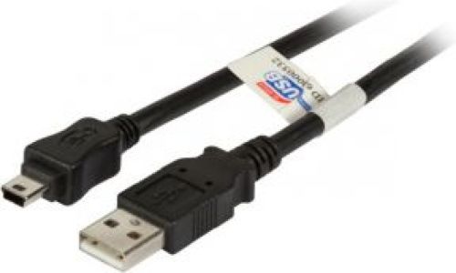 EFB Elektronik USB 2.0 A / Mini B 3m 3m USB A Mini-USB B Mannelijk Mannelijk Zwart USB-kabel - [K525