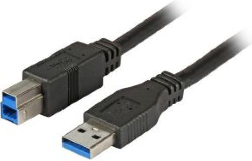 EFB Elektronik 1.8m USB 3.0 A/B USB-kabel 1,8 m USB A USB B Zwart