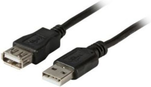 EFB Elektronik USB 2.0 A / A 1.8m USB-kabel 1,8 m USB A Mannelijk Vrouwelijk Zwart