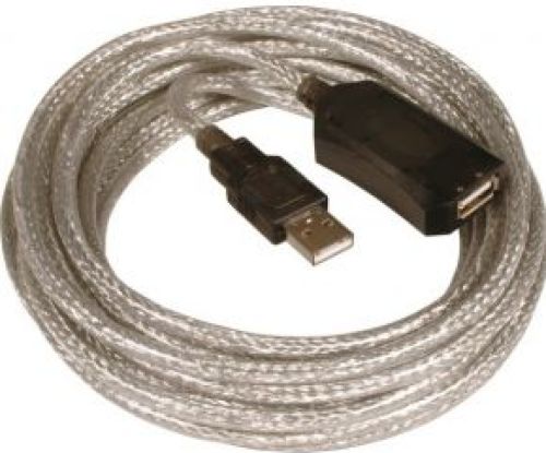 EFB Elektronik USB 2.0 5m 5m USB A USB A Mannelijk Vrouwelijk Transparant USB-kabel