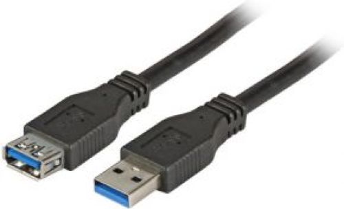 EFB Elektronik USB 3.0 A / A 3m 3m USB A USB A Mannelijk Vrouwelijk Zwart USB-kabel