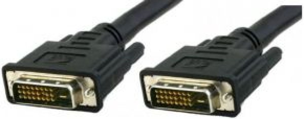 TECHly 0.5m DVI-D 0.5m DVI-D DVI-D Zwart DVI kabel