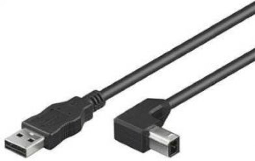 TECHly ICOC U-AB-10-ANG USB-kabel 1 m USB A USB B Zwart