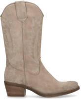 Manfield suède cowboylaarzen taupe