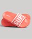 Superdry Sport Code Core Pool Slide badslippers rood/wit