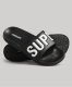 Superdry Sport Code Core Pool Slide badslippers zwart/wit