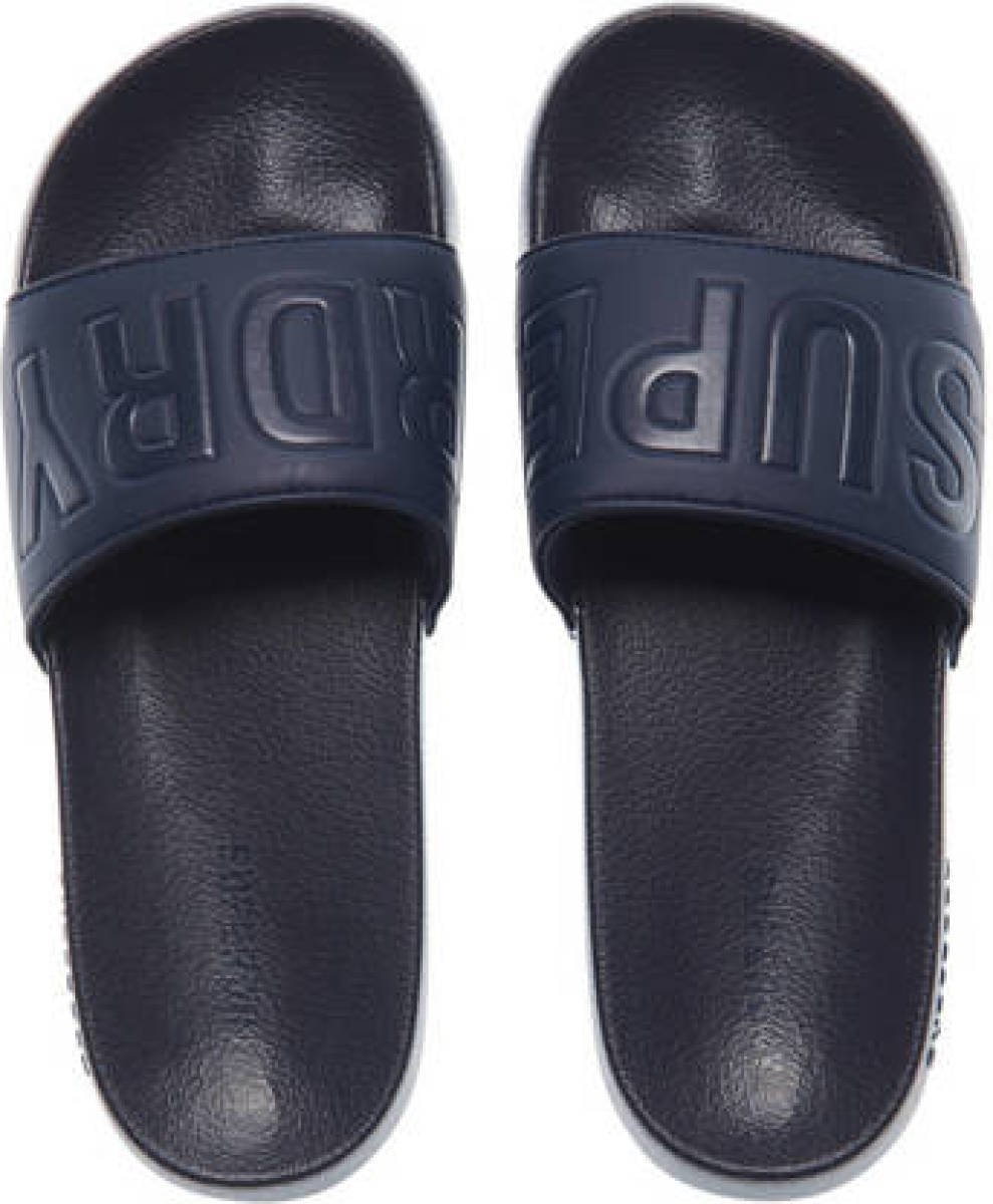 Superdry Sport Code Core Pool Slide badslippers donkerblauw