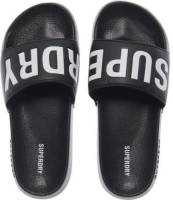 Superdry Sport Code Core Pool Slide badslippers zwart/wit