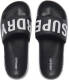 Superdry Sport Code Core Pool Slide badslippers zwart/wit