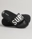 Superdry Sport Code Core Pool Slide badslippers zwart/wit