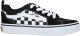 Vans Filmore Checkerboard Sneaker Meisjes Zwart