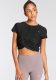 Puma cropped sport T-shirt zwart