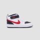 Nike COURT BOROUGH MID 2 (TDV) leren sneakers wit/rood/zwart