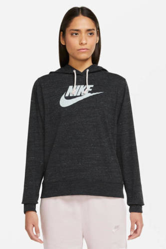 Nike hoodie met logo zwart/wit